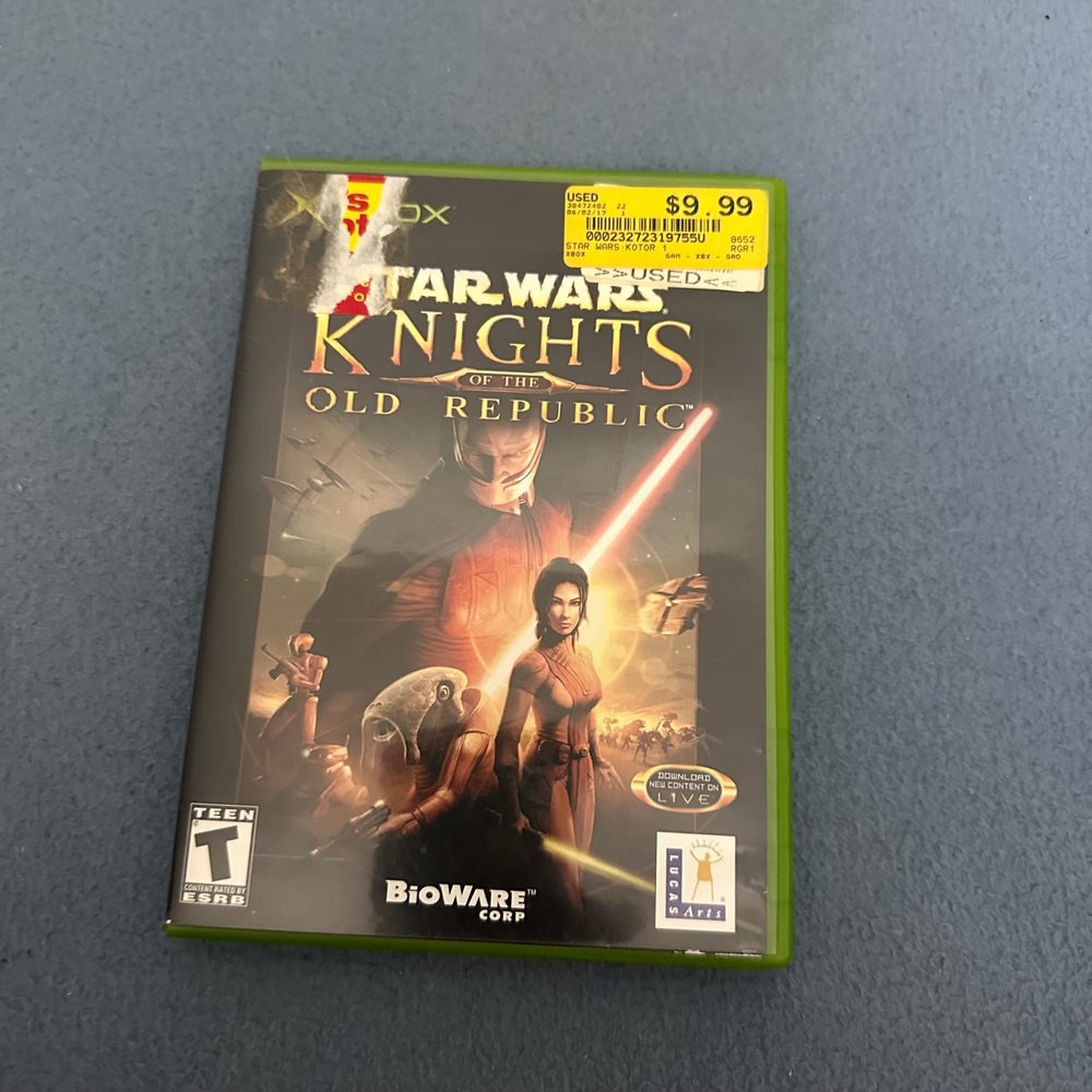 Star Wars Knights of the Old Republic KOTOR Original Xbox Game with Manual